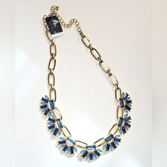INC INTERNATIONAL CONCEPTS BLUE CRYSTAL RHINESTONE NECKLACE - NWT - Picture 5 of 5